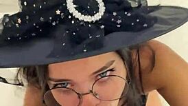 I ALWAYS said Debora Prado's blowjob is WITCHCRAFT, and she dressed as a witch to DEEPTHROAT my cock