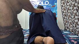 Desi college girl gets hard fucking from sex teacher