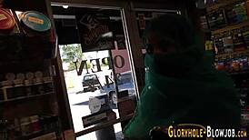 Islamic Babe Sucks Monster Cock At Gloryhole!