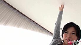 Hot japanese model saki aoyama performs blowjob, handjob, and fingering on cock in kimono outdoors uncensored.