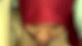 Indonesian Woman In Red Hijab