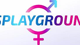 Sexy blonde tranny doll masturbates with sex toys before sex.