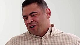 Guy is first time analed by busty shemale wife ariel demure