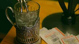 stunning blonde drenched in sweat as she masturbates to an orgasm