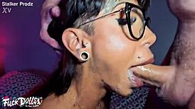 Bombshell Valentina's Pierced Clit Deepthroat Rimjob