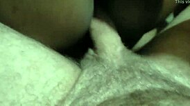 my ass pushes back and he cums inside me