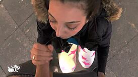 German Teen 18+ Anal Public Amateur Compilation