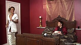 i felt better after the ebony nurse sucked my big dick