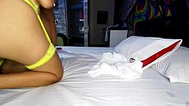 cheating slut wife kisses and sucks bbc, rides hard, gets deep creampie