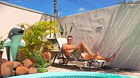 pool day they fuck me from my dirty ass to mouth, cum on face so much load i swollow