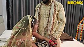 Newly Married Bride Bhabhi's Hardcore Sex Intrigues Husband.