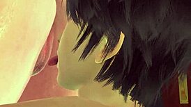 3D动漫Tatsumaki穿连裤袜站立假屌自慰舔屄扣穴潮吹狂爽