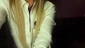 Mistress Masturbating Through Pantyhose