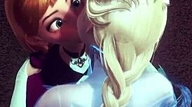 futa elsa fingering and fucking anna frozen parody