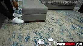 Cuckold Husband Watches Black Buddy Fuck His Wife Doggystyle