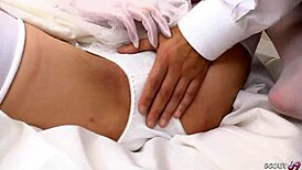 Small Tits Japanese Bride Cheats with Last Creampie Fuck