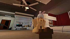 Shy Slut Gets Fucked On Roblox Condo With Monster Cock