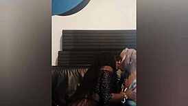 We were doing nasty lesbian stuff in front of her boyfriend