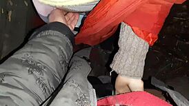 autumn romantic sex in hut with lesbian illusion girls, full of mystery