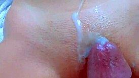 Desi College Girl - Pussy Rubbin Orgasm In Close-Up External Creampie With Big Cock