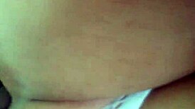 Old Cheating Housewife Gets Ass Rimmed. Creampied by Big Black Cock Friend