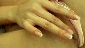 Busty babe caught masturbating