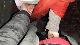 autumn romantic sex in hut with lesbian illusion girls, full of mystery