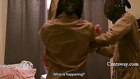 I was at the lesbian conversion camp, they converted me to lesbian sexs with groups