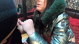 My husband's friend is in our bed, I want to suck him hard!