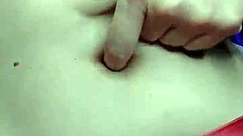 Trainer's belly button fetish at the gym