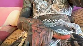 masturbation solo tattooed girl dirty talk with german