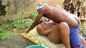 Cool early morning outdoor sex with hot slut girl