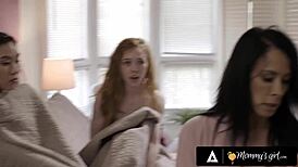 I can't beleive I'm discipling my stepbae Kimmy Kimm for being a lesbain like this with spanking and licking.