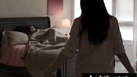 I can't beleive I'm discipling my stepbae Kimmy Kimm for being a lesbain like this with spanking and licking.