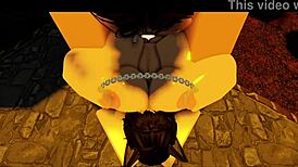 Hanging out with my roblox friend in an exciting virtual world