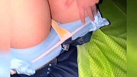 My innocent stepsister experiences tender feelings during our intimate moments