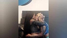 We were doing nasty lesbian stuff in front of her boyfriend