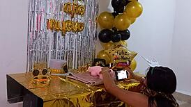 is he fucking his hot stepsister doll on her birthday?