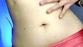 Trainer's belly button fetish at the gym
