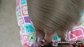 Black Amateur With Free Spirit Gets Her Cock Sucked Hard In POV