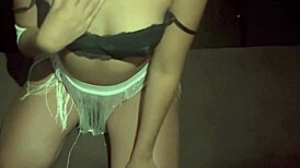 your favorite goth girl with glasses fingers her pretty ass until she squirts everywhere