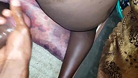 African intimate exploration with fingers