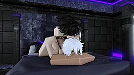 i fucked this submissive slut hard in my personal roblox condo, deepthroating and creampieing her