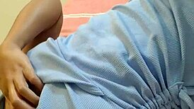 Horny Chubby Asian Babe Fingers Wet Pussy to Crazy Orgasm