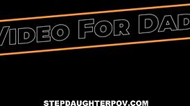 horny latina teen stepdaughter ophelia purr begs stepdad jack vegas for taboo pov creampie fuck