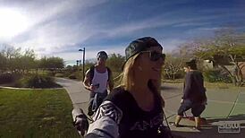 i needed that outdoor cave blowjob so bad cum dripping everywhere