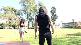 two horny lesbians lick wet pussies kissing deep in bisexual cunilingus play