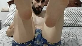 Attractive Guy Boldly Shows Ass While Jerking Off