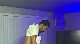 Black guy digs deep in white girls guts