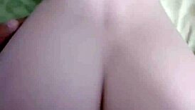 Chubby Mexican wife moans riding huge cock doggystyle wet pussy